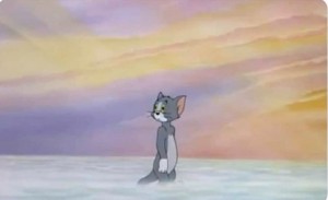 Create meme: Tom and Jerry in Paradise