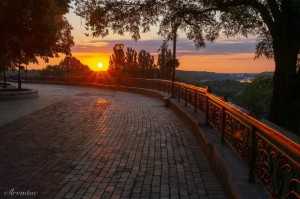 Create meme: pictures of the Park in the evening, Haapsalu promenade, quay of Irkutsk photo