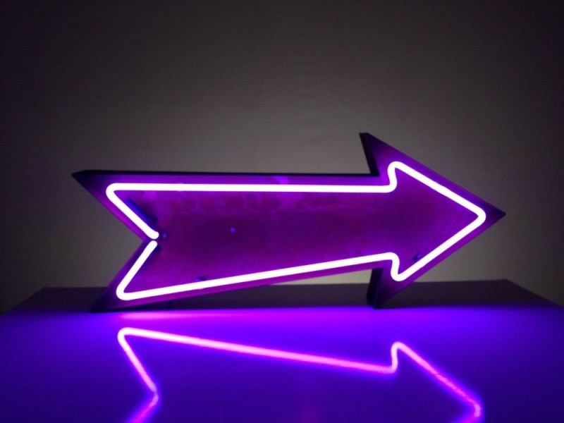 Create meme: neon sign, neon arrows pointers, neon arrows