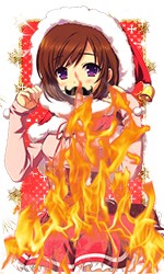 Create meme: sad anime Chan on ava, anime Christmas Wallpaper, anime Artik alcohol