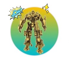 Создать мем: золотой трансформер, трансформеры бамблби., золотистый робот трансформер