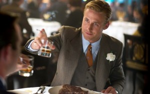 Create meme: Sean Penn gangster squad, Ryan Gosling, Ryan Gosling is drinking whiskey