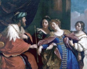 Create meme: giovanni francesco, Esther Guercino, Esther Ahasuerus