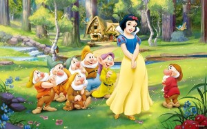 Создать мем: белоснежка и семь гномов дисней, snow white and the seven dwarfs, белоснежка и семь гномов иллюстрации