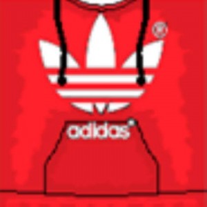 roblox red adidas hoodie