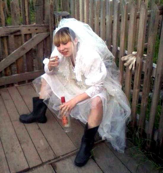 Create meme: Jadwiga yusko, wedding jokes, The drunken bride