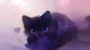 Create meme: anime animals, Cat, nyashka cat