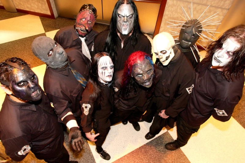 Create meme: the band slipknot , slipknot group, the vocalist of slipknot