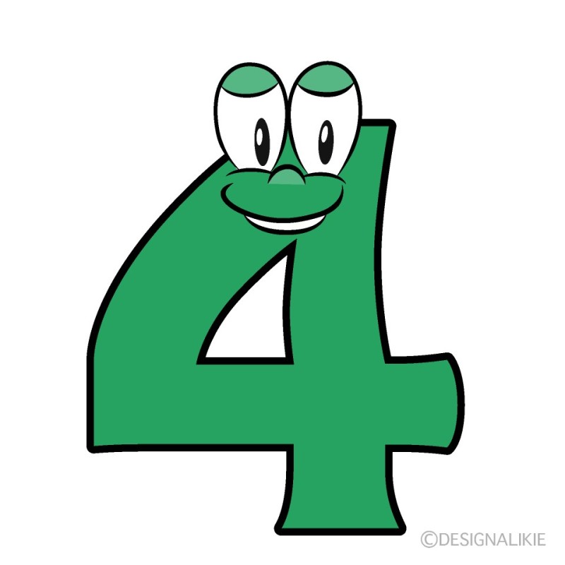 Create meme: numbers with eyes, figures, the number four