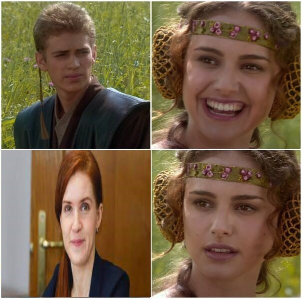 Create meme: Anakin Skywalker and Padme Meme, Anakin and Padme on a picnic, Star wars Anakin and Padme