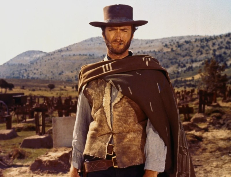 Create meme: Clint Eastwood is a young cowboy, clint eastwood 1966, Clint Eastwood the good the bad the evil