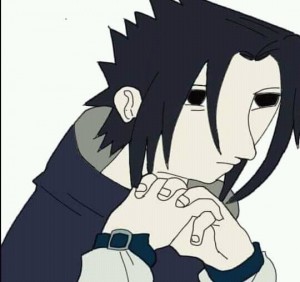 Create meme: sasuke