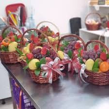 Create meme: fruit basket, fruit basket, basket with fruits and flowers