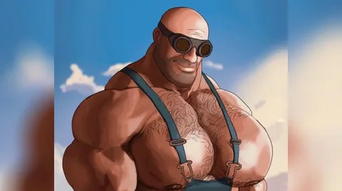 Создать мем: мистер фримен, мем качок, team fortress 2