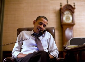 Create meme: Barack Obama, Obama calls, Obama speaks by phone