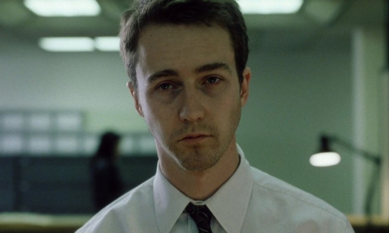 Create meme: fight club 1999 , fight club , Edward Norton sleepy