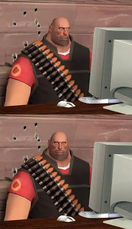 Create meme: putis, TF 2 machine gunner, tf2 putis