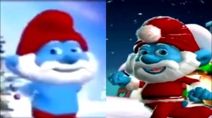 Create meme: Smurfs, Santa Claus