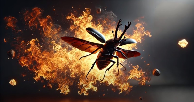 Create meme: The May bug flies, flying beetles, The flying beetle