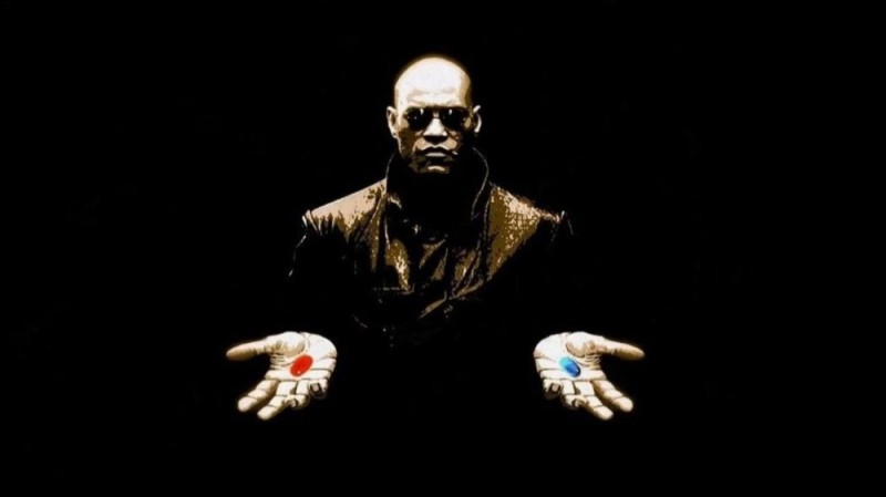 Create meme: Morpheus 2 tablets, Morpheus , matrix Morpheus pills