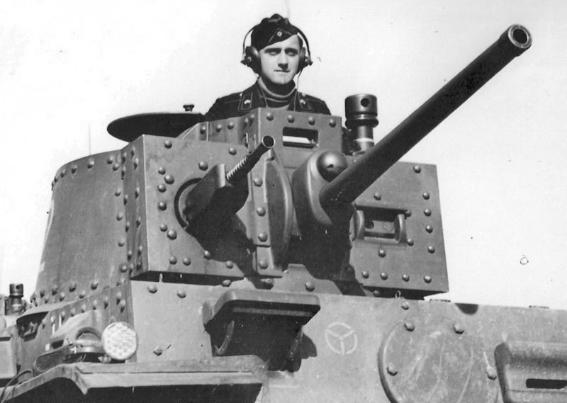 Create meme: light tank , German tanker, Erwin Rommel on a tank