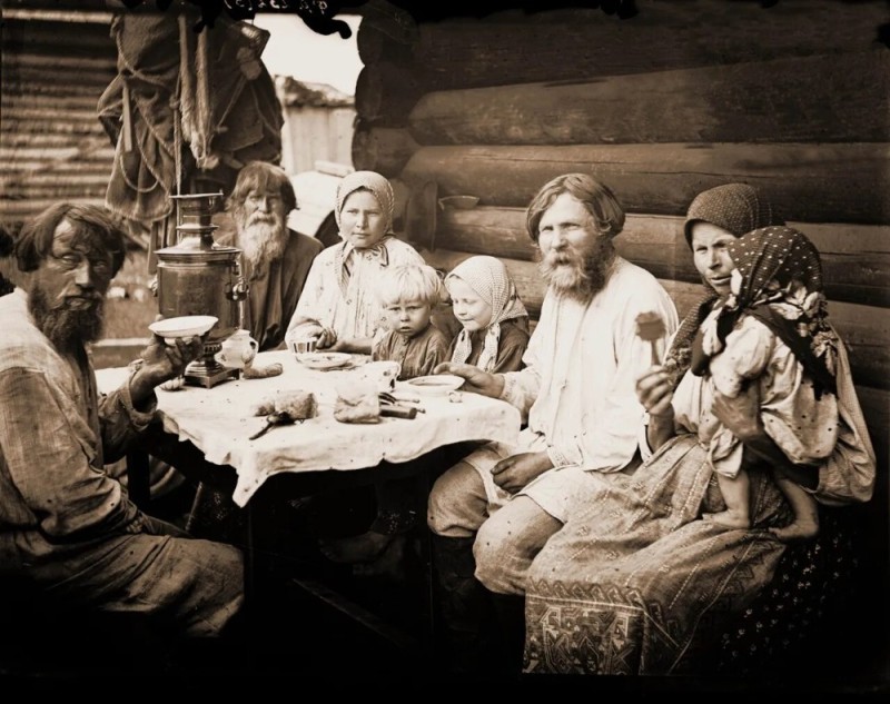 Create meme: Russian peasants of the 19th century, Siberian peasants of the 19th century, wealthy peasants