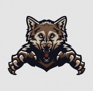 Create meme: logo trims, wolf, logos animals