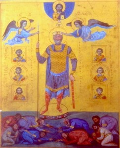 Create meme: the ascension icon Rublev, icons, Basil ii the Bulgar-Slayer