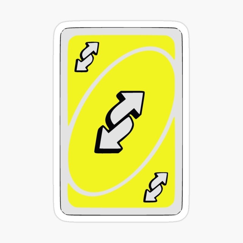 Create meme: card UNO reverse, uno reverse yellow card, the uno yellow card