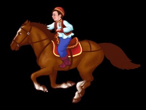 Создать мем: мальчик на лошадке, лошадь лошадь, два богатыря 1989