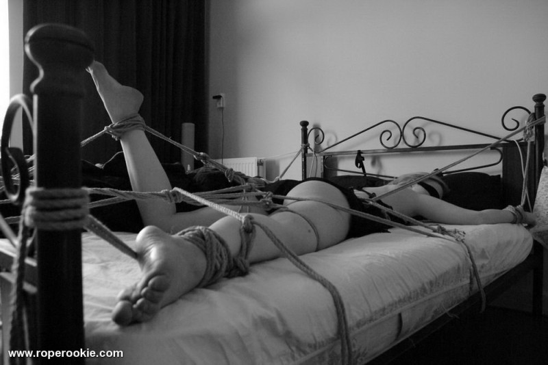 Create meme: tied up on the bed, Shibari kinbaku, girls tied to the bed