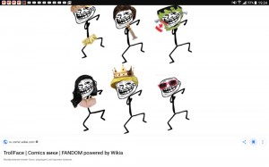 Create meme: the trollface animation, fffuuu, dancing trololo