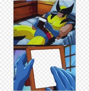 Create meme: meme Wolverine on the bed, Wolverine comic