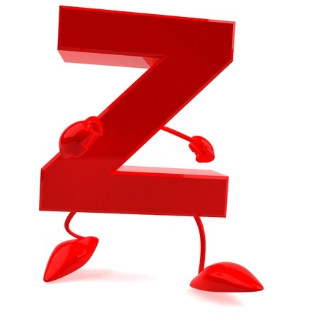 Create meme: the letter z, red letter z, red numbers