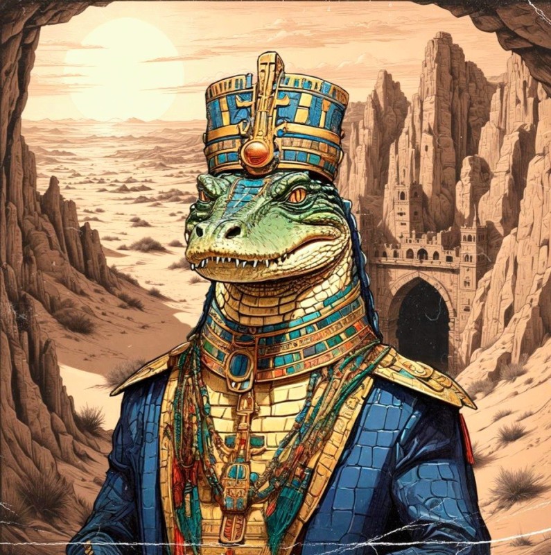 Create meme: Sobek is the god of Egypt, Egyptian creatures, Sobek is God