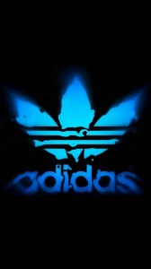 Create meme: adidas logo, adidas logo, Adidas background on the phone