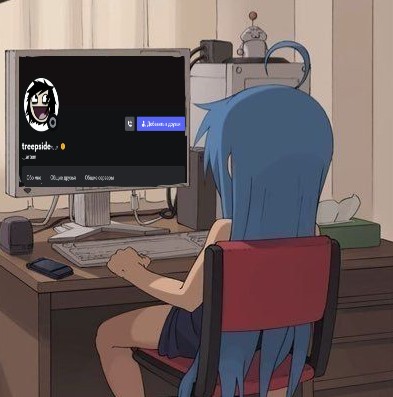 Create meme: anime meme, konata Izumi at the computer, anime at the computer