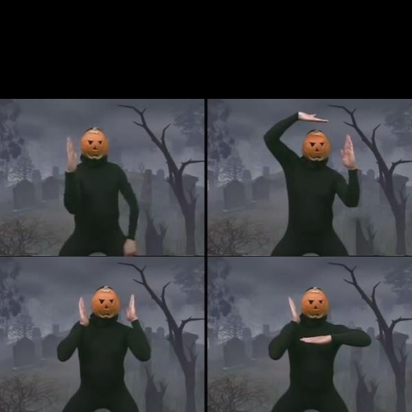 Create meme: no Hu I meme, pumpkin dance, pumpkin meme