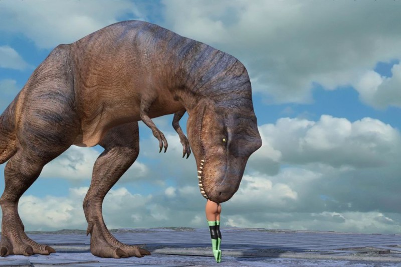 Создать мем: тиранозавр и индрикотерий, вымершие динозавры, тиранозавр динозавр