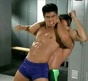 Создать мем: гачимучи бой, lord of the locker room gachimuchi, gachimuchi boss of this gym