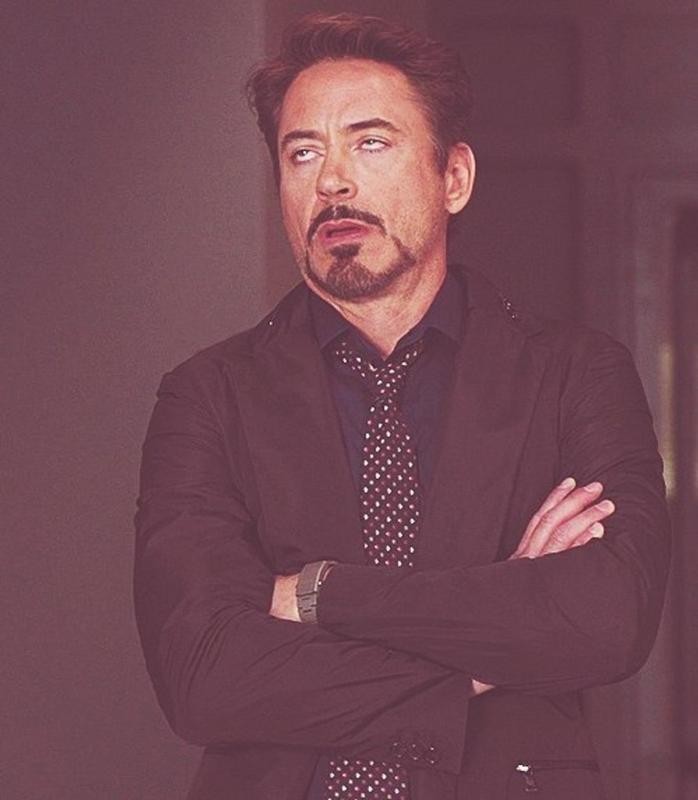 Create meme: meme Robert Downey Jr. , Tony stark rolls his eyes, Downey Jr rolls eyes