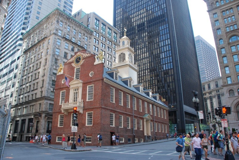 Create meme: Boston, old capitol boston, boston city