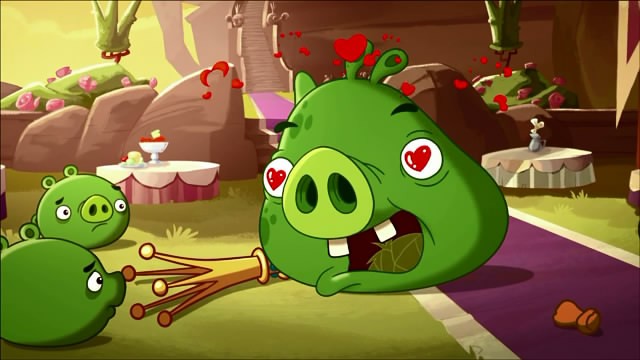 Создать мем: angry birds toons король свиней, король свиней энгри бердс, свинья энгри бердз