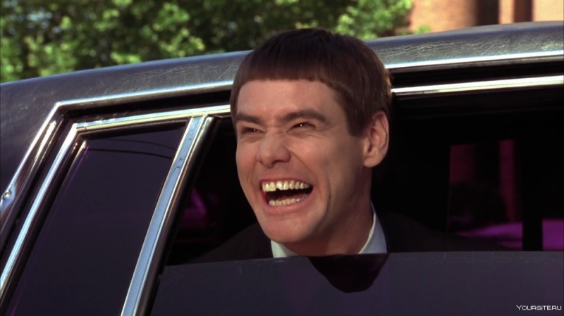 Create meme: Jim Carrey dumb and more, dumb is even dumber, Jim Carrey is dumber than ever