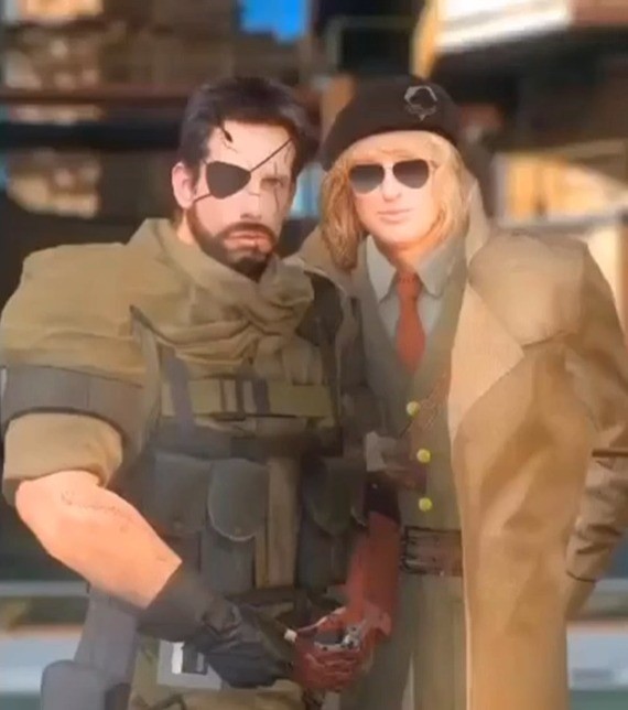 Create meme: solid snake and big boss, Big boss metal gear 5, big boss metal gear