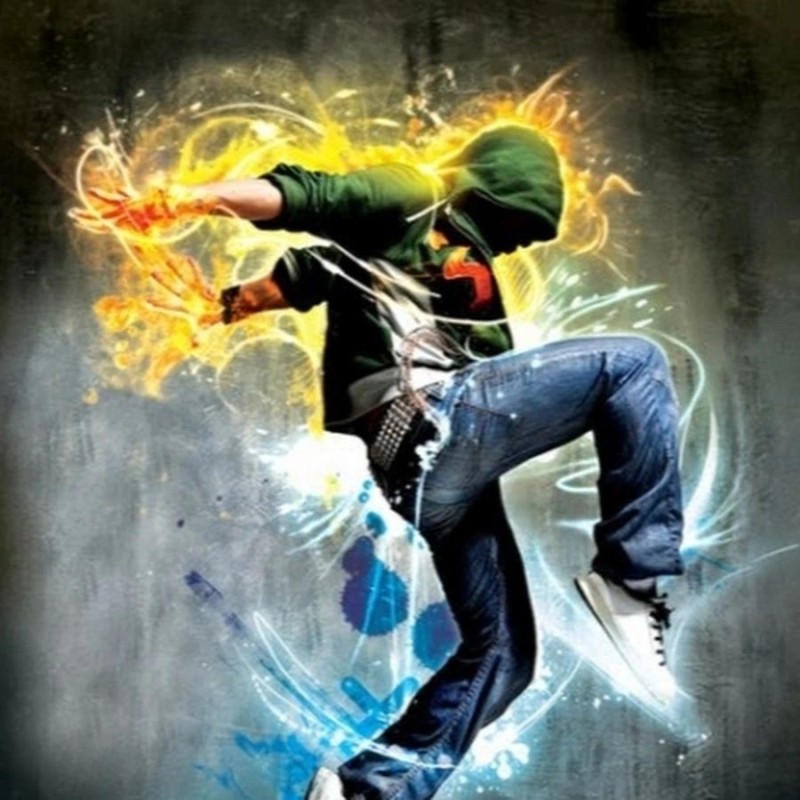 Create meme: cool paintings for boys, Hip hop dance art, hip hop dancer