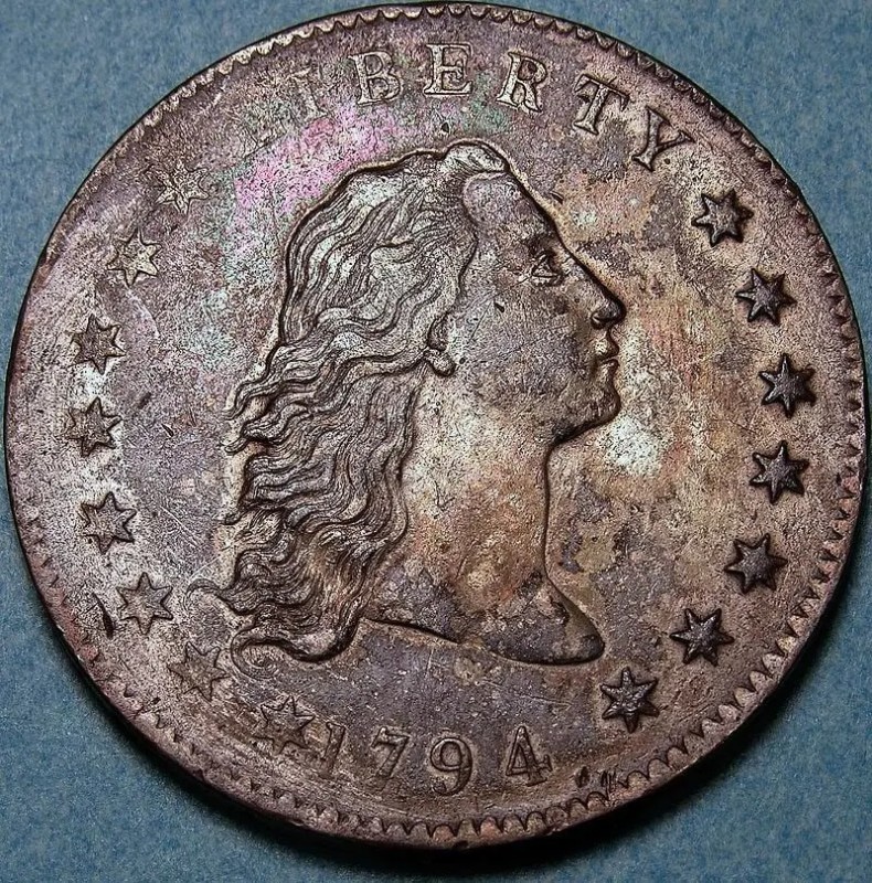 Create meme: the 1794 dollar "flowing hair dollar", coin, expensive coins of the world