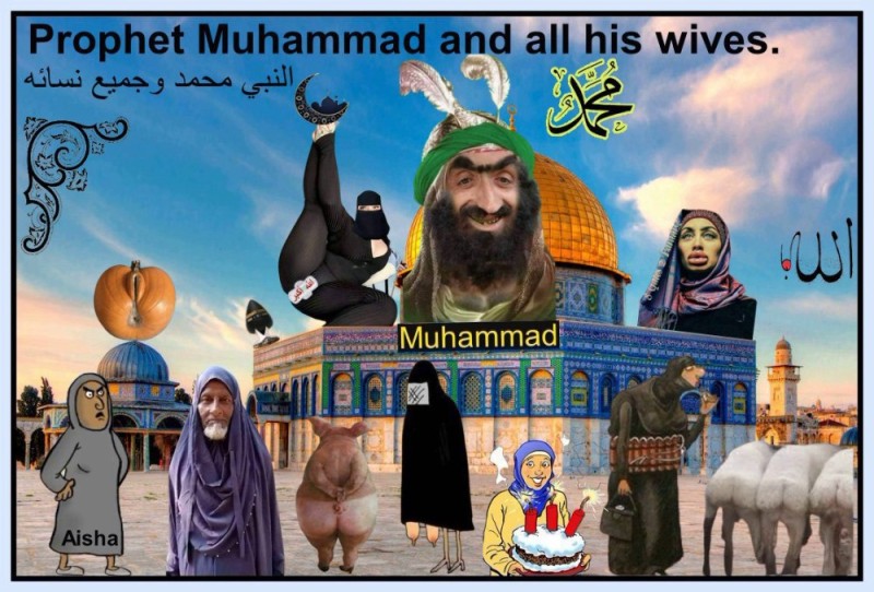 Create meme: caricature of the prophet Muhammad, Muslims, the prophet 