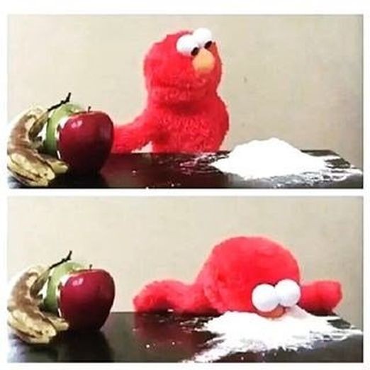 Create meme: elmo , Elmo cocaine, elmo memes