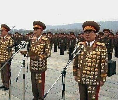 Create meme: Korean generals in orders, the army of North Korea, north korean generals in orders